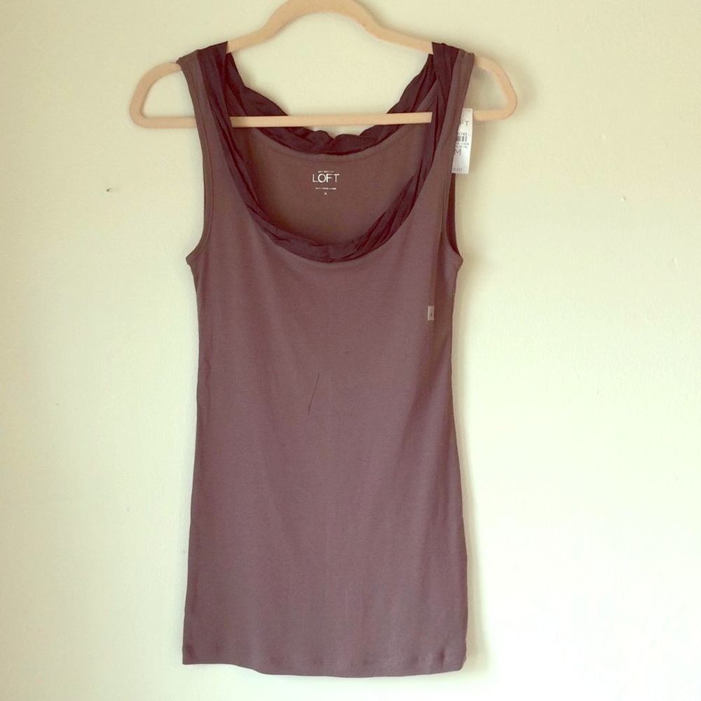LOFT | Mauve Purple Camisole/Sleeveless Shell/Tank Top Medium NWT